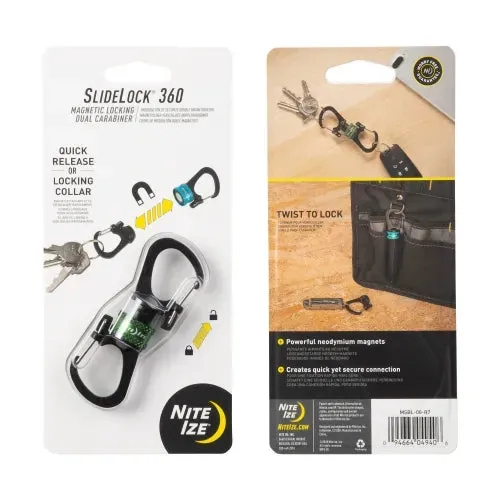 NiteIze Slidelock® 360° Magnetic Locking Dual Carabiner