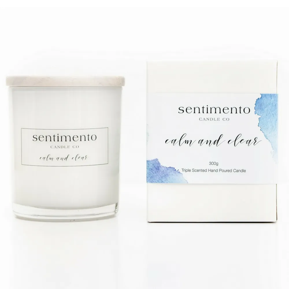 Sentimento Soy Candle - Calm And Clear