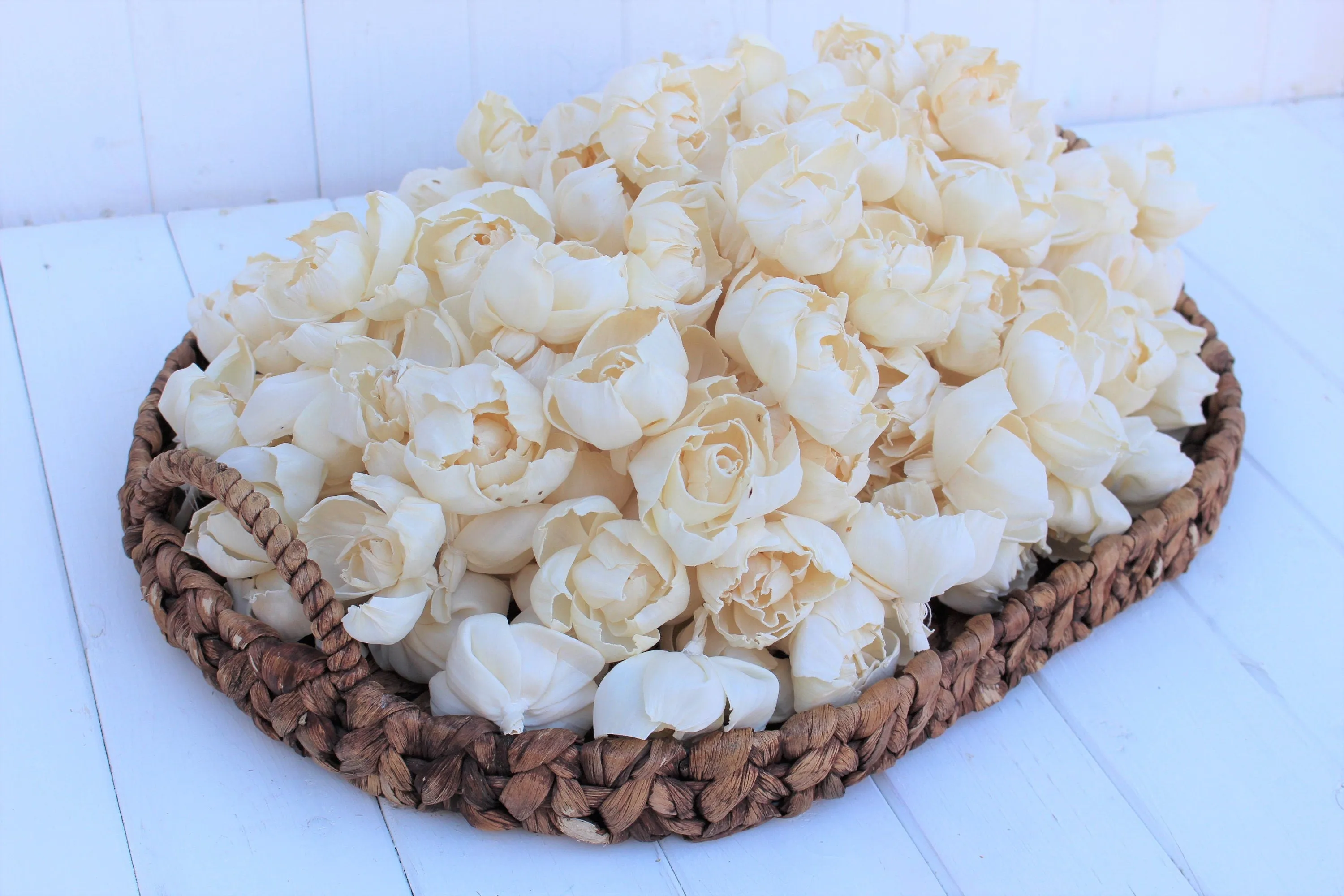 Sola Wood Peony Flowers 2.5", Sola Flowers, Wood Sola Flowers, Cake Topper Flowers