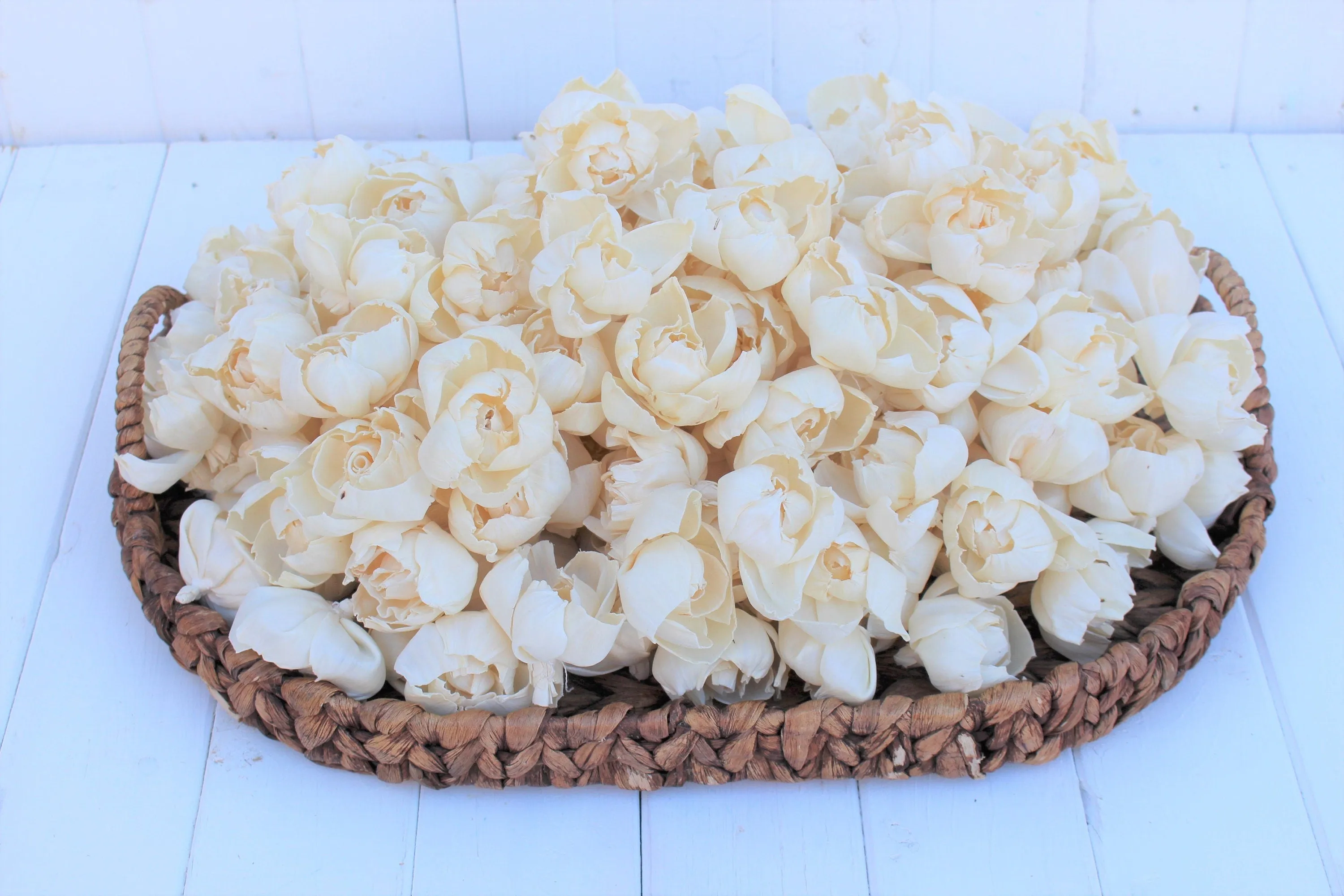 Sola Wood Peony Flowers 2.5", Sola Flowers, Wood Sola Flowers, Cake Topper Flowers