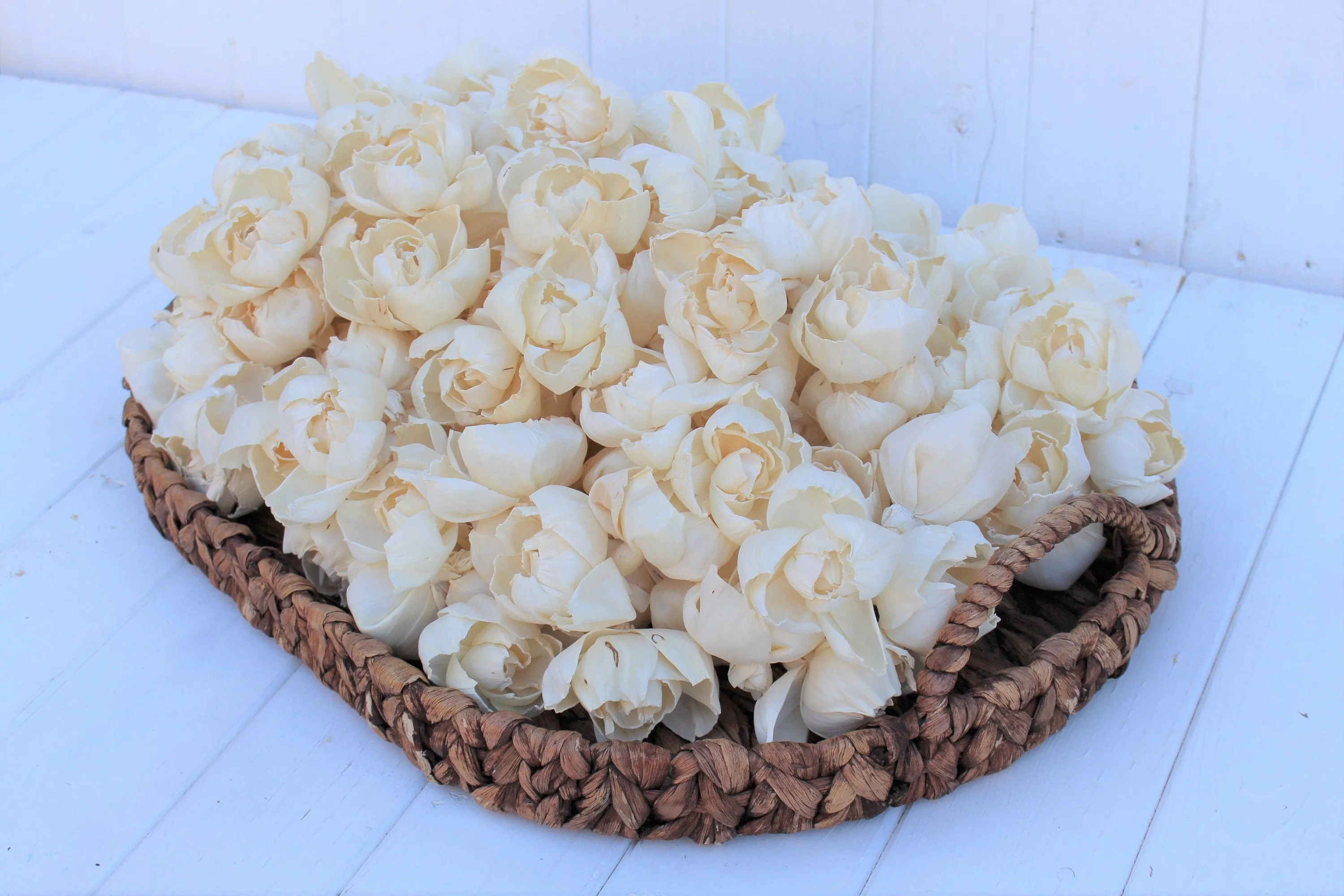 Sola Wood Peony Flowers 2.5", Sola Flowers, Wood Sola Flowers, Cake Topper Flowers