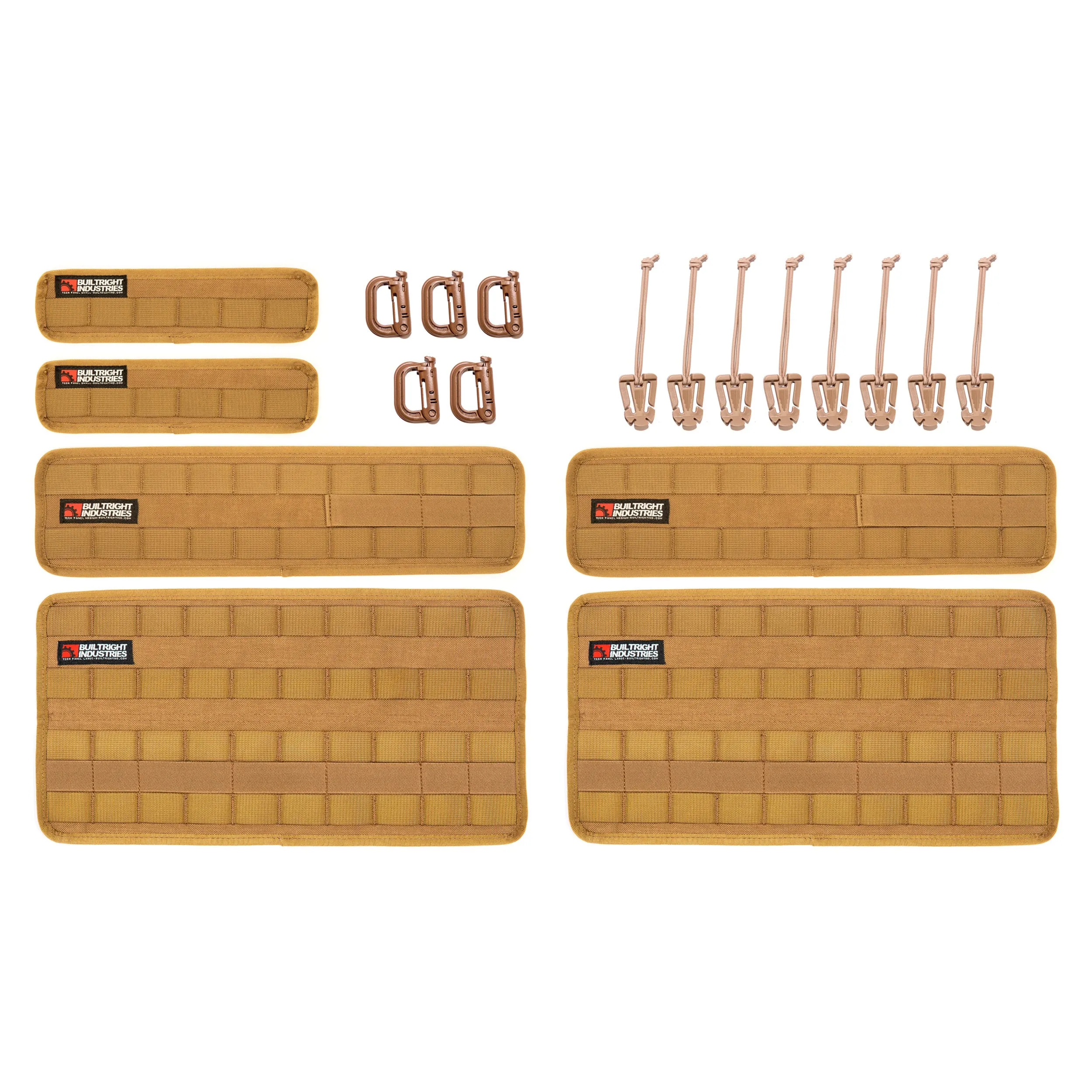 Velcro Tech Panel - Coyote Tan | 6pc  Kit