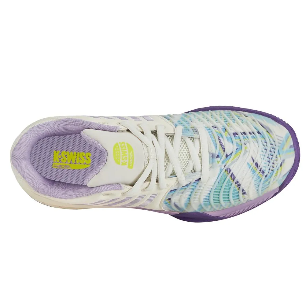 Women's Express Light 3 Padel Shoes Snow White and Purple Heat