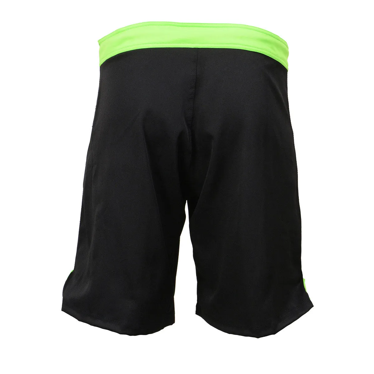 X-Fitness XFM7004 Men's Black and Green MMA Fight Shorts - BJJ, No Gi,